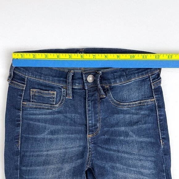 Gap Denim Jeans Women's Favorite Jegging Distressed Stretchy Dark Wash size 25 - Picture 3 of 9